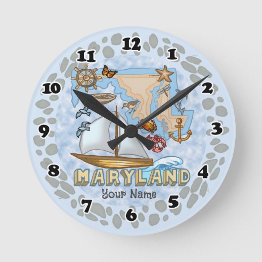 Maryland Clock Ronde Klok (Voorkant)