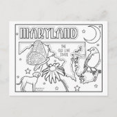 Maryland Color Me Collage Briefkaart (Voorkant)