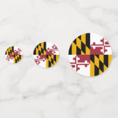 Maryland Confetti, feest, Maryland Vlag Confetti (Achterkanten)