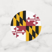 Maryland Confetti, feest, Maryland Vlag Confetti (Kleine voorkant)