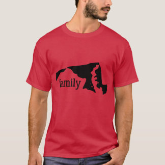 Maryland Cool Cadeau Familie Staat T-shirt Donker