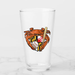Maryland Crab Baseball Crest Glas