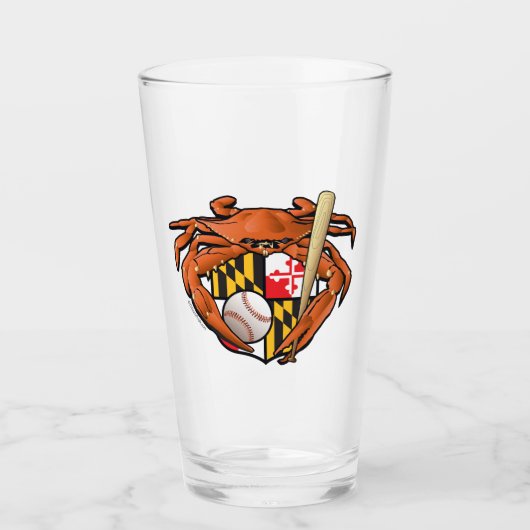 Maryland Crab Baseball Crest Glas (Voorkant)