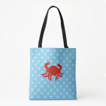Maryland Crab Blue Polka Stippen Hond Reistas Tas 