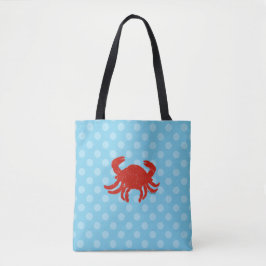 Maryland Crab Blue Polka Stippen Hond Reistas Tas 
