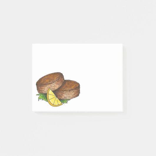 Maryland Crab Cake Cakes Crabcake Post Post-it® Notes (Voorkant)