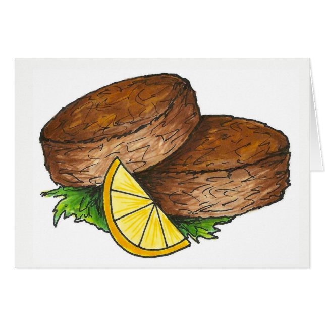 Maryland Crab Cakes Crabcakes w. Lemon Seafood (Voorkant Horizontaal)