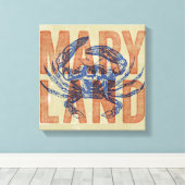 Maryland Crab Canvas Kunst (Insitu (Houten vloer))