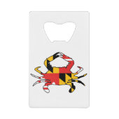 Maryland Crab Creditkaart Flessenopener (Voorkant)