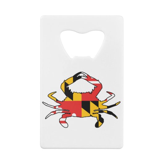 Maryland Crab Creditkaart Flessenopener (Achterkant)