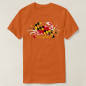 Maryland Crab Cute State Pride Flag T-shirt (Design voorkant)