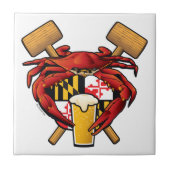Maryland Crab Feast Crest Tegeltje (Voorkant)