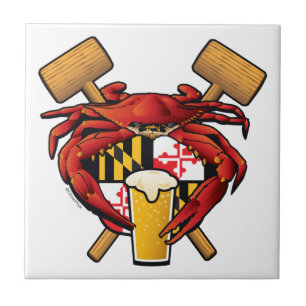 Maryland Crab Feast Crest Tegeltje