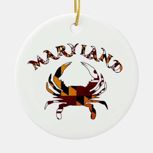 Maryland Crab Flag Keramisch Ornament (Voorkant)