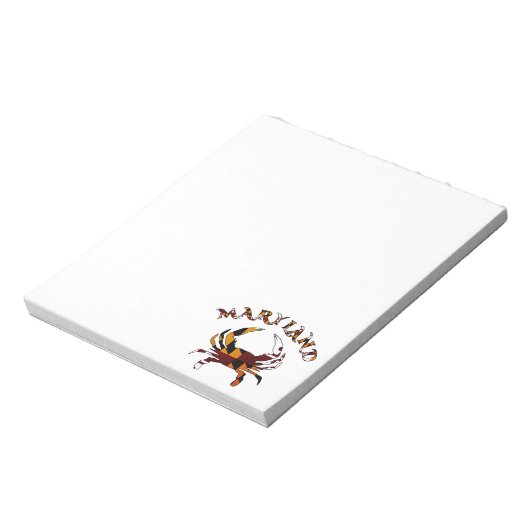 Maryland Crab Flag Notitieblok (Linkerzijde)