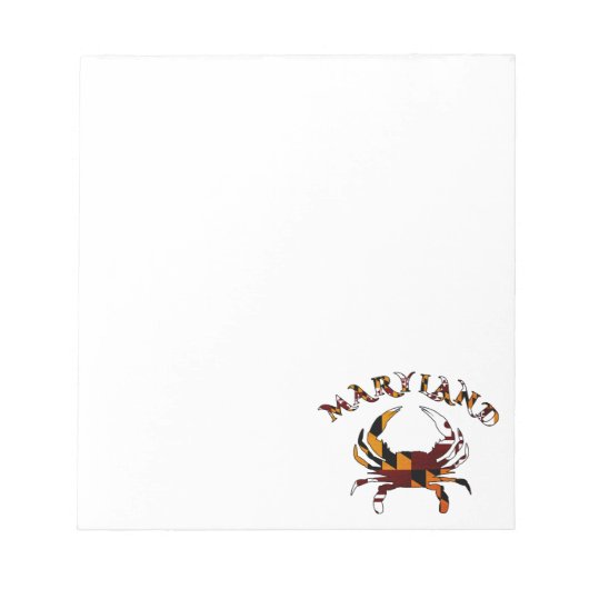 Maryland Crab Flag Notitieblok (Voorkant)