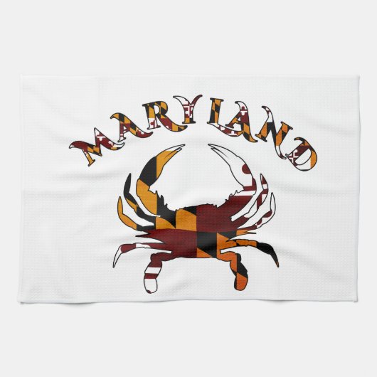 Maryland Crab Flag Theedoek (Horizontaal)