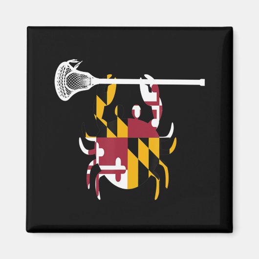 Maryland Crab Lacrosse Boys Stick LAX Sister Broth Magneet (Voorkant)