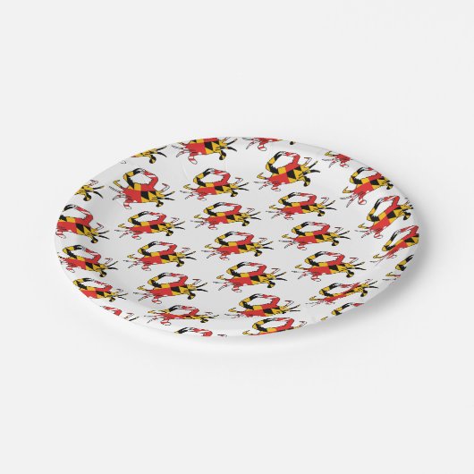 Maryland Crab Papieren Bordje (Gekanteld)