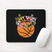 Maryland Crab State Pride Flag Gift - Bysketbyll A Muismat (Met muis)