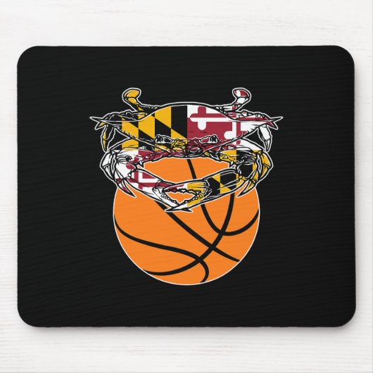 Maryland Crab State Pride Flag Gift - Bysketbyll A Muismat (Voorkant)