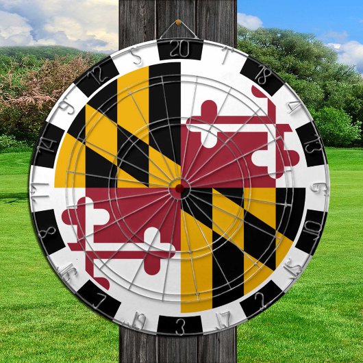 Maryland Dartboard USA & Maryland Flag/game board Dartbord
