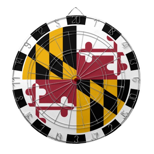 Maryland Dartboard USA & Maryland Flag/game board Dartbord (Voorkant)