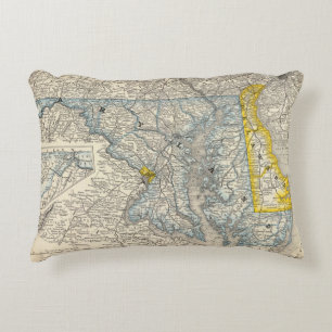 Maryland, DC en Delaware Decoratief Kussen