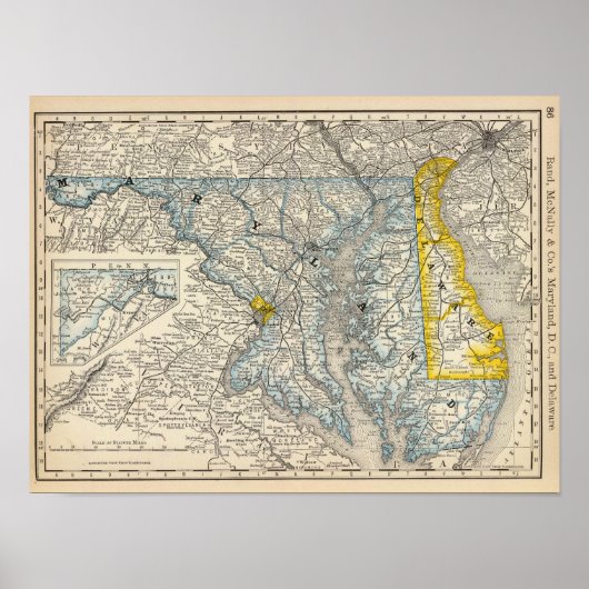 Maryland, DC en Delaware Poster (Voorkant)