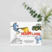 Maryland - De oude lijnstaat Briefkaart (Staand voorkant)