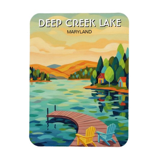 Maryland Deep Creek Lake Reis Magneet (Verticaal)