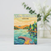 Maryland Deep Creek Lake Travel Briefkaart (Staand voorkant)