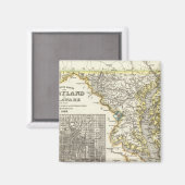Maryland, Delaware Magneet (Voorkant / Achterkant)