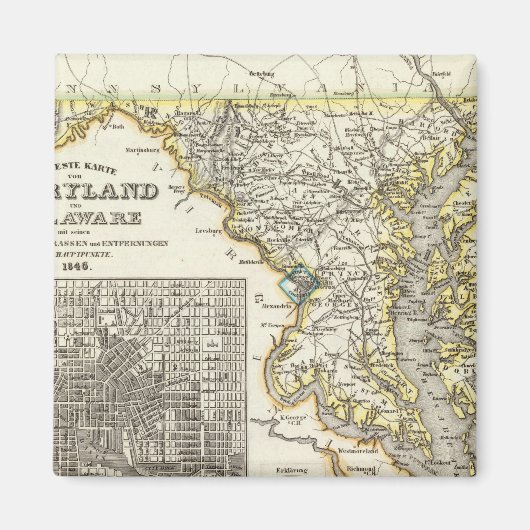 Maryland, Delaware Magneet (Voorkant)