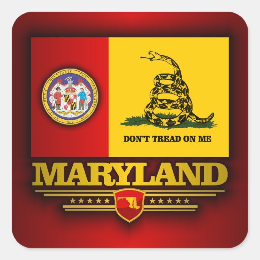 Maryland (DTOM) Vierkante Sticker (Voorkant)