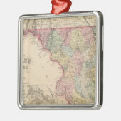 Maryland en Delaware 2 Metalen Ornament (Links)