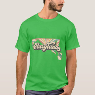 Maryland Fan Retro Staat T-shirt