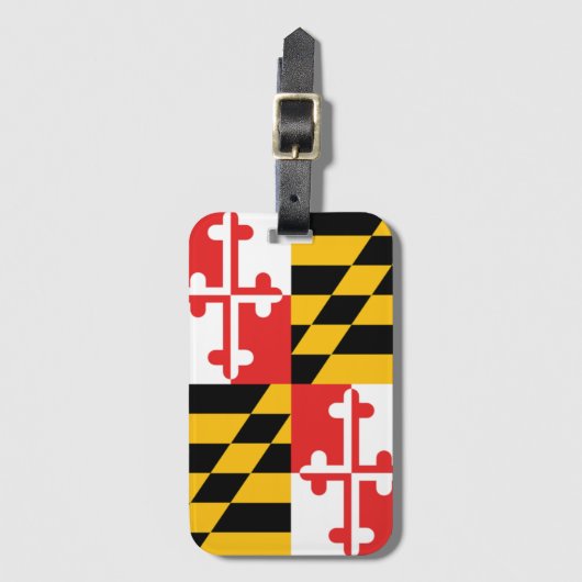 Maryland Flag Bagagelabel (Voorkant (verticaal))