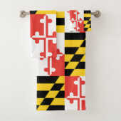 Maryland Flag Bath Towel Set Bad Handdoek (Insitu)