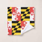 Maryland Flag Bath Towel Set Bad Handdoek (Wasdoekje)
