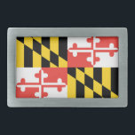 Maryland Flag Belt Buckle Gesp<br><div class="desc">Een geweldige manier om elke dag van je Maryland te shows!</div>