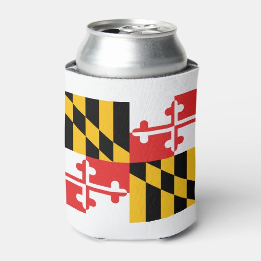 Maryland Flag Blikjeskoeler (Blikje Voorkant)