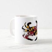 Maryland Flag Blue Crab Koffiemok (Voorkant links)