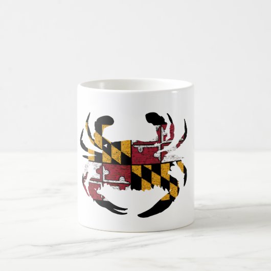Maryland Flag Blue Crab Koffiemok (Center)