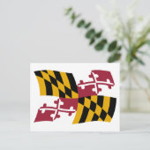 Maryland Flag Briefkaart (Staand voorkant)