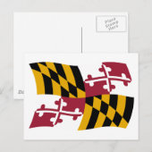 Maryland Flag Briefkaart (Voorkant / Achterkant)