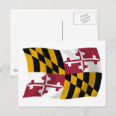 Maryland Flag Briefkaart (Voorkant / Achterkant)