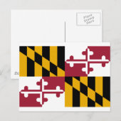 Maryland Flag Briefkaart (Voorkant / Achterkant)