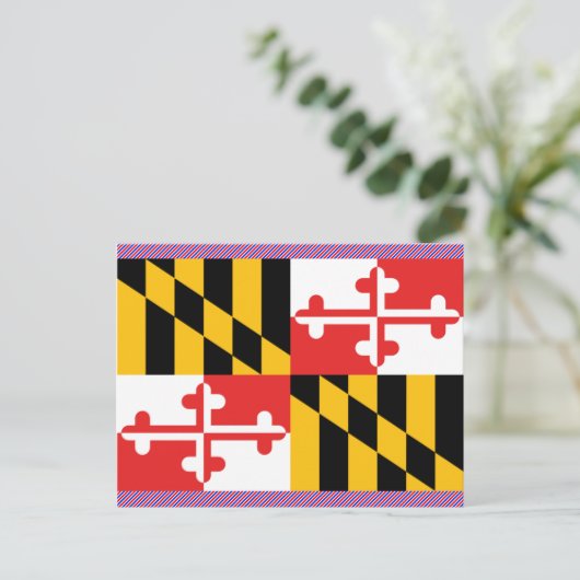 Maryland Flag Briefkaart (Staand voorkant)