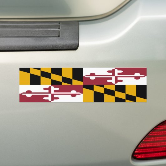 Maryland Flag Bumpersticker (Op auto)